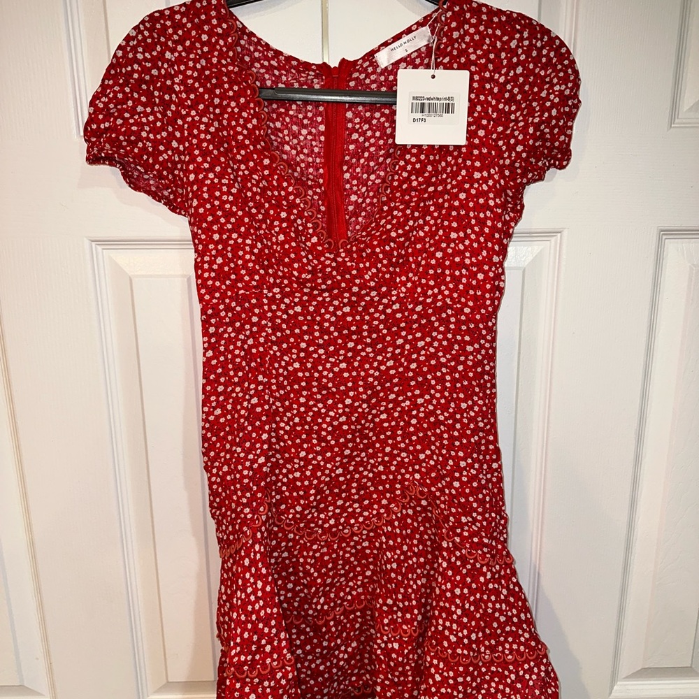 HELLO MOLLY WOMEN’S RUFFLED SHORT DRESS